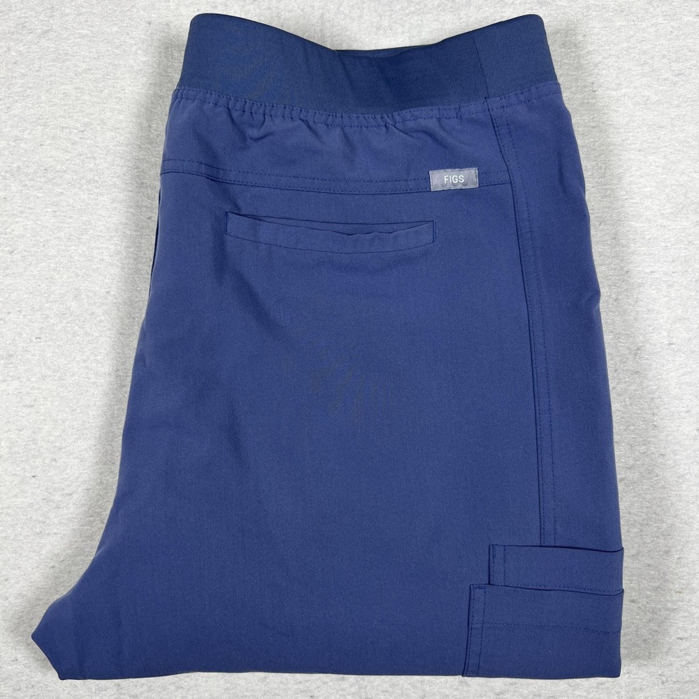FIGS Axim Technical Collection Scrub Pants Mens XXL Short Blue Cargo Medical‎